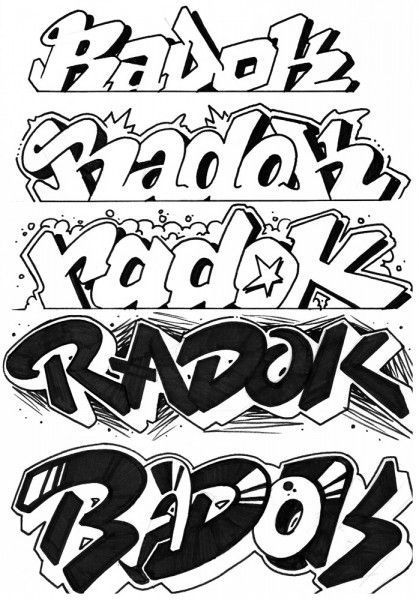 extra give me five radok graffiti sketch